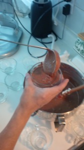 We also made chocolate mousse